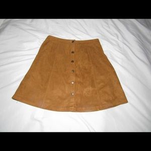 Tan Suede Skirt